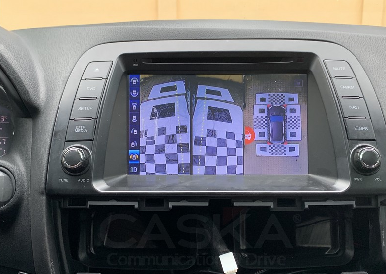 Camera 360 độ ô tô Caska 3D tích hợp cảm biến điểm mù